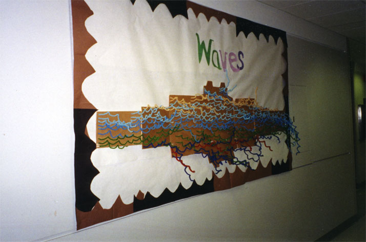 making waves art project installation 3