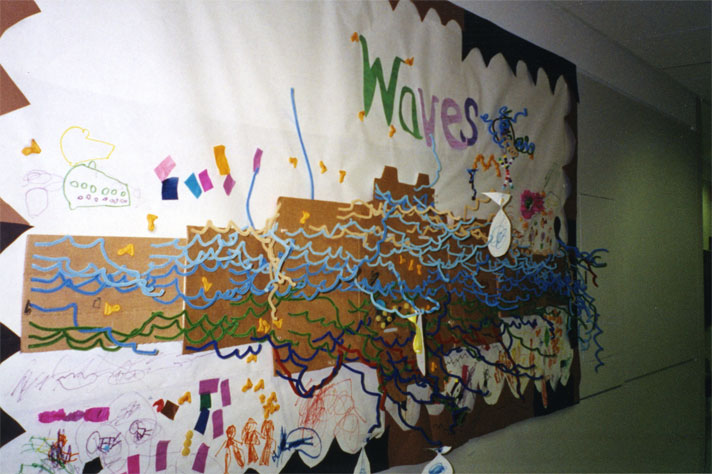 making waves art project installation 7