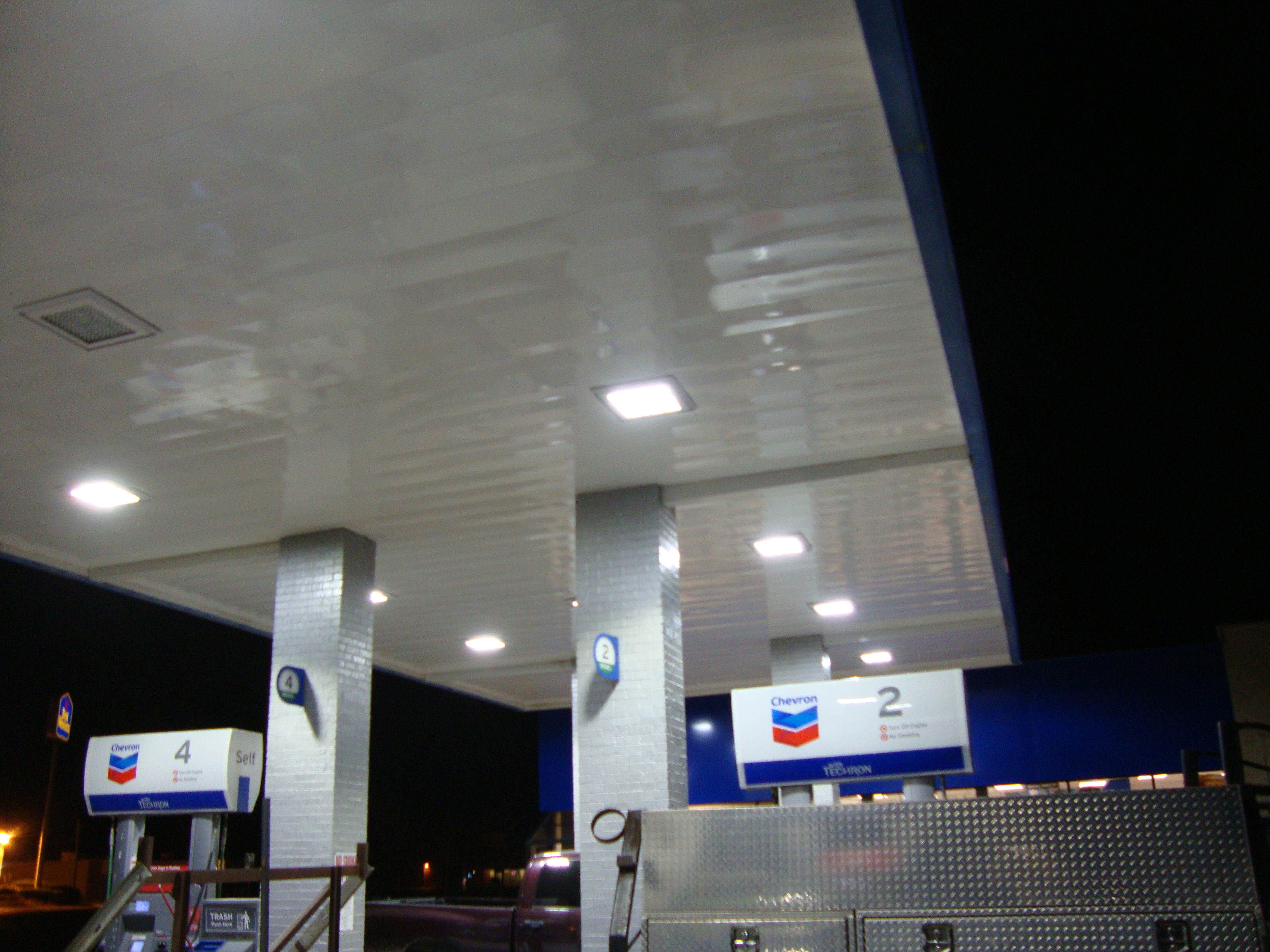 DSC01827 copy chevron gas station at night